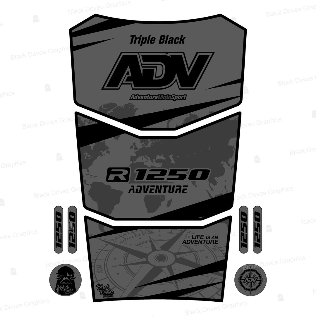 Tankschutz Aufkleber Für BMW R1250 GS - Harzbeschichtet & Stylisch
