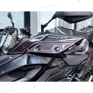 3D Resin Stickers Handguard Protection Compatible with Yamaha Tracer 900 2015-2017