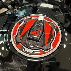 Resin Sticker Compatible with KAWASAKI MOTORCYCLE Fuel Tank Cap For Z400 Z650 Z900 Ninja 400 650 Versys X 300 1000 models
