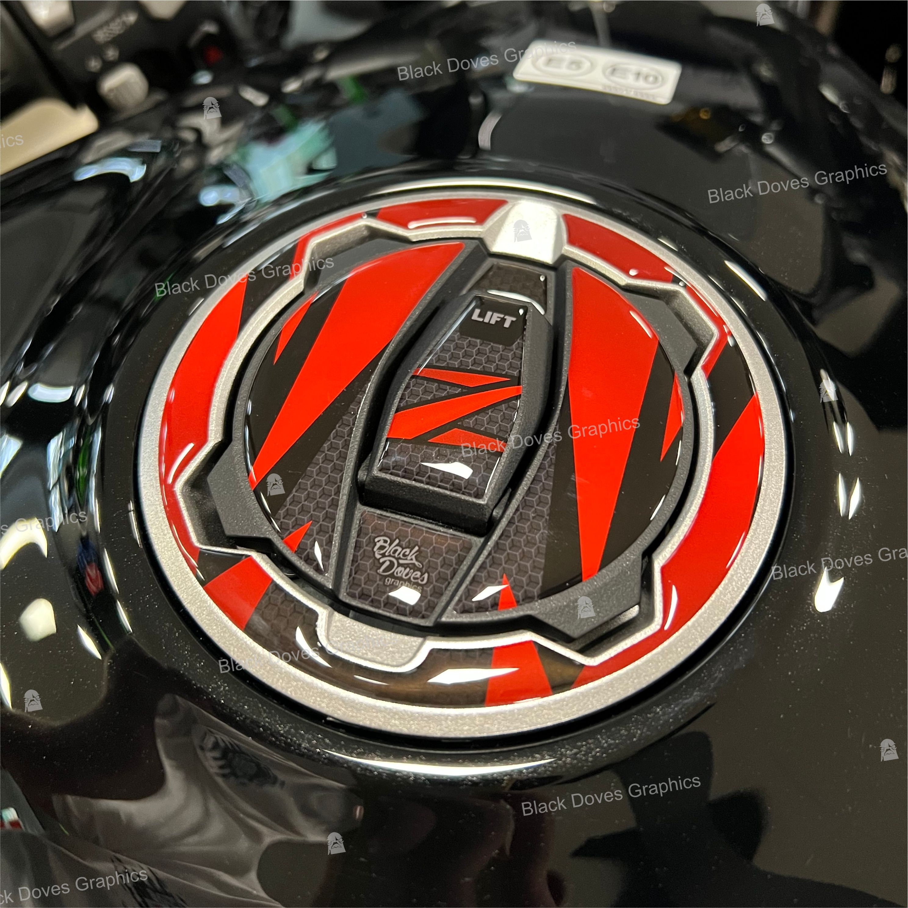 3D樹脂タンクキャップ保護ステッカー Kawasaki Ninja 400/500, Z400