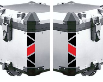 Reflective Stickers for Aluminum Top Case Compatible with BMW Motorrad F 650/700/800 – R 1100/1150/1200/1250 GS | Black Doves Graphics