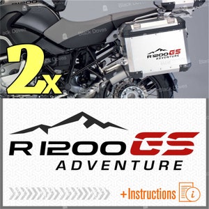2pz Stickers Compatible with Side Suitcases of BMW R 1200 GS and ADVENTURE Touratech Givi