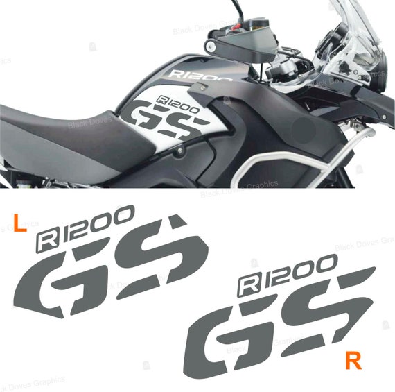 3D-Aufkleber Für Seitentanks – Kompatibel Mit BMW R 1200 GS Adventure 2006-2013 (Grau)