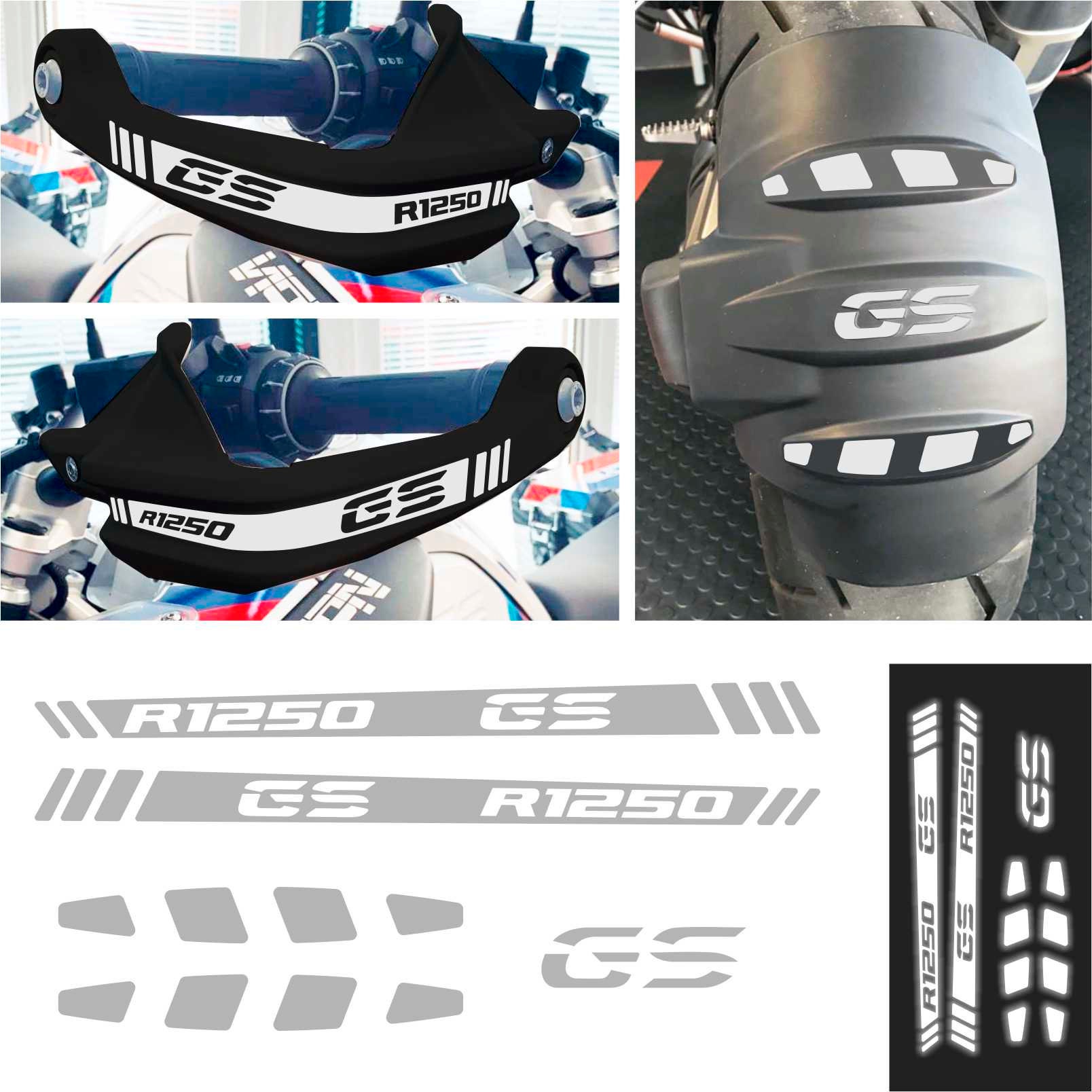 Reflektierende Aufkleber Für BMW R 1200 GS Adventure Handprotektoren – 2 Stück, Blau, Einfach Zu Montieren