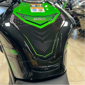 Tank Pad 3D Tank Protection Sticker Compatible with Kawasaki Versys 650 2022