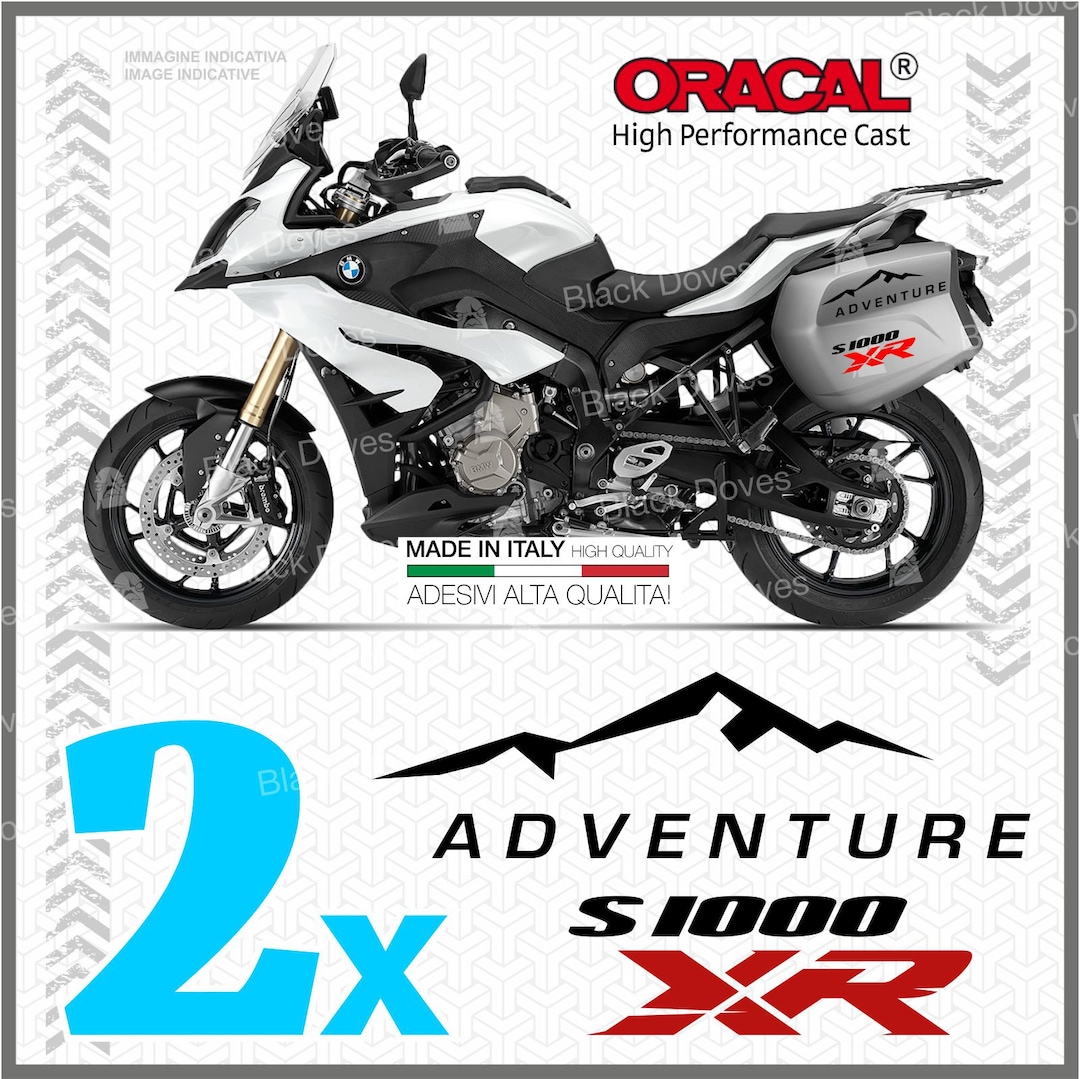 Set of 4 Two-tone Stickers Compatible With BMW S 1000 Xr | “S1000XR ...