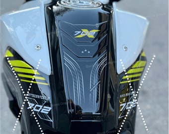 3D Resin Stickers Tank Protections Compatible with Benelli TRK 702 X 2023