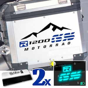 2pz Stickers Compatible with Side Suitcases of BMW R 1200 GS and ADVENTURE Touratech Givi
