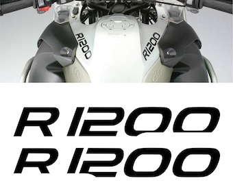 n.2 Stickers compatibel met BMW R1200 GS Adventure (2006–2013) & R1200 GS Standard (2004–2007) | Black Doves Graphics