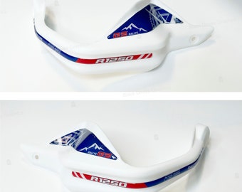 Set of 2 3D Resin Handguard Stickers compatible with BMW R 1250 GS Rallye | Black Doves Graphics