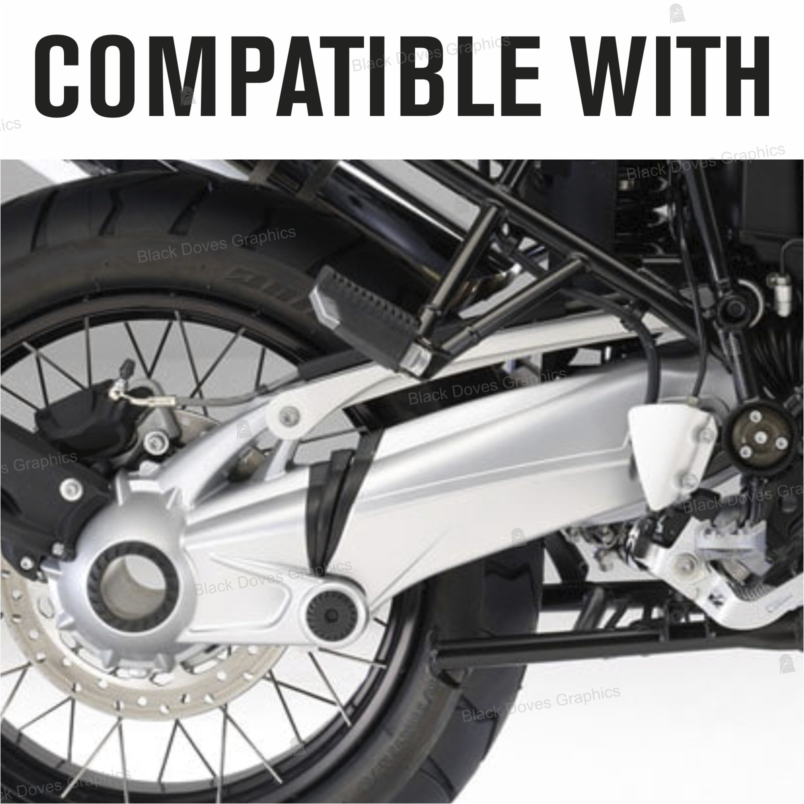 N.2 Cardan Swingarm Protection Stickers Compatible With BMW R1200 GS  (2004–2012) & R1200 GS Adventure (2006–2013) | Black Doves Graphics - Etsy