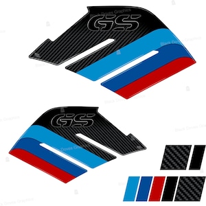 n.2 Autocollants 3D protections latérales compatibles avec BMW R1200 GS Adventure (2006–2013) | Black Doves Graphics