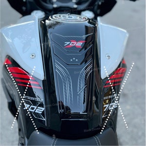 3D Resin Stickers for Tank Protectors compatible with Benelli TRK 702 X 2023
