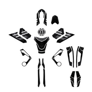 3D stickers set protections compatible with KAWASAKI Versys 650 2022