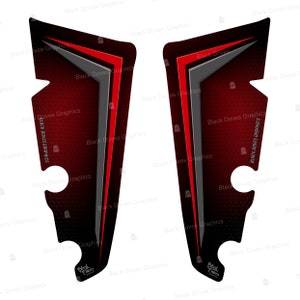 Resin Front Fender Stickers Compatible with Ducati Streetfighter 1098 2010-2013 848 2012-2015