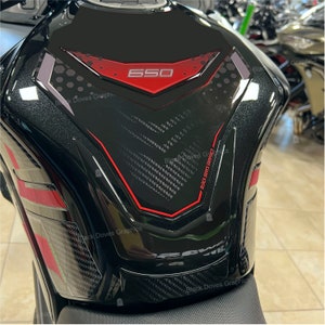 Tank Pad 3D Tank Protection Sticker Compatible with Kawasaki Versys 650 2022