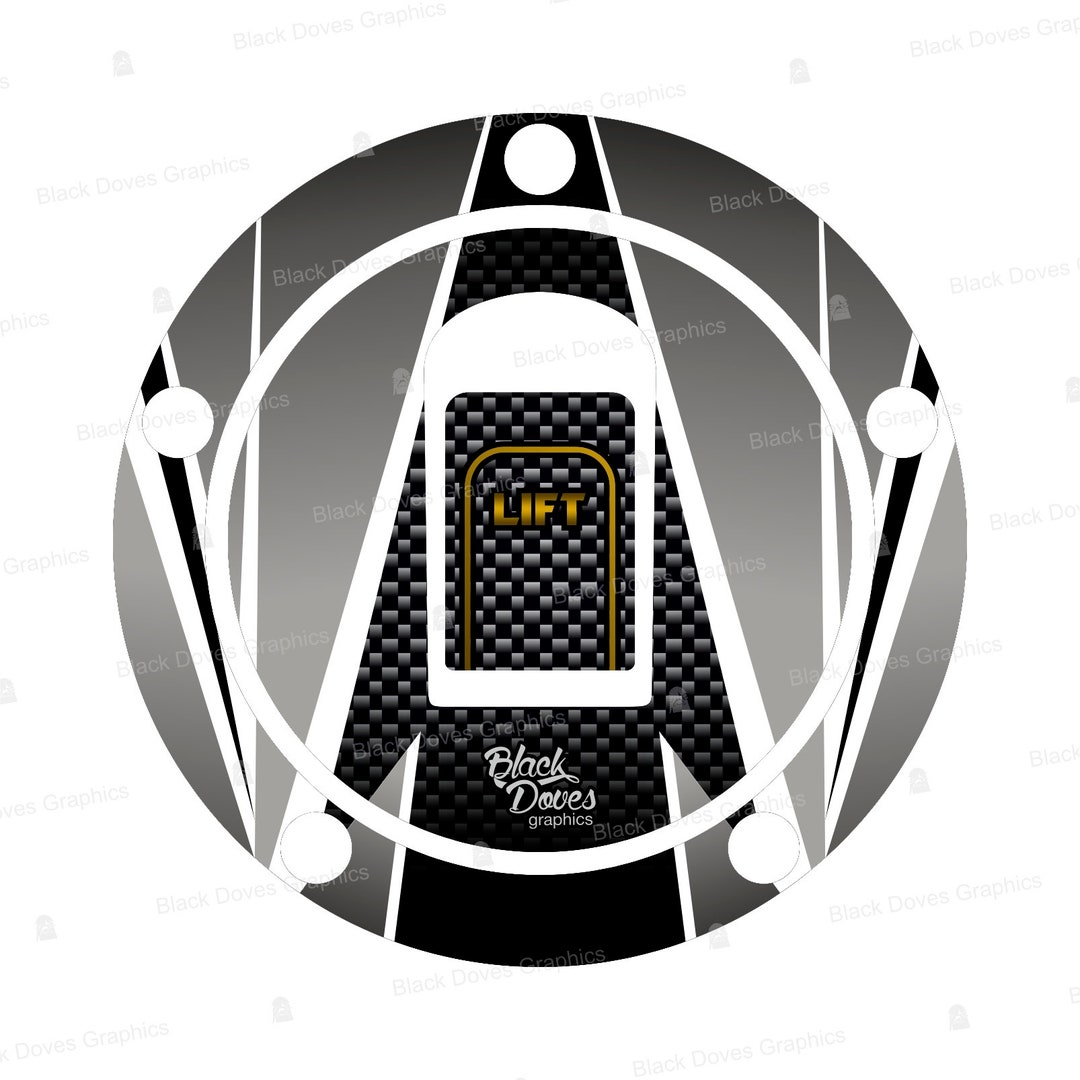 Adesivo Protettivo 3D Per Tappo Benzina Moto KAWASAKI – 5 Fori, Modelli 2000-2006