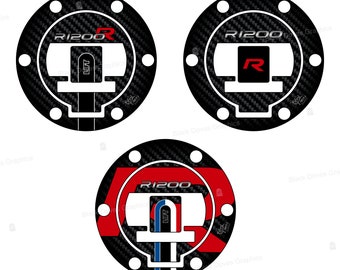 3D resin sticker compatible with fuel tank cap with holes motorcycle BMW R 1200 R 2015 2020