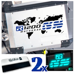 2pz Stickers Compatible with Side Suitcases of BMW R 1200 GS and ADVENTURE Touratech Givi