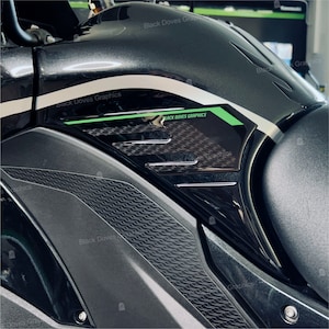 3D Resin Stickers Side Tank Protections Compatible with KAWASAKI Versys 1000 2019 2020 2021 2022