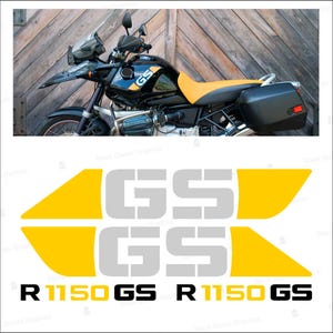 Kit de 4 Adhesivos Compatibles con BMW R1150 GS Adventure – Set Completo (2 lado derecho + 2 lado izquierdo) con espátula