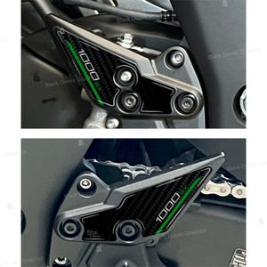 3D Stickers Protection DOOR SILL compatible with / replacement for Kawasaki Ninja 1000 SX 2020-2024