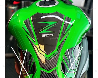 Tank Pad Resin Sticker Tank Compatible with KAWASAKI Z900 Motorcycle