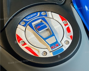 3D Sticker for Keyless Fuel Cap Compatible with BMW R 1300 GS Trophy (2024) | Black Doves Graphics