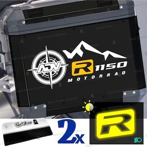 2pz Stickers Compatible with Bmw R 1150 GS ADVENTURE Motorcycle Side Suitcases
