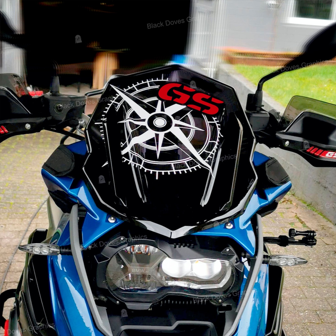 Gs Compas Sticker Compass Sticker for Windshield Compatible With BMW GS (F650–R1250 ...