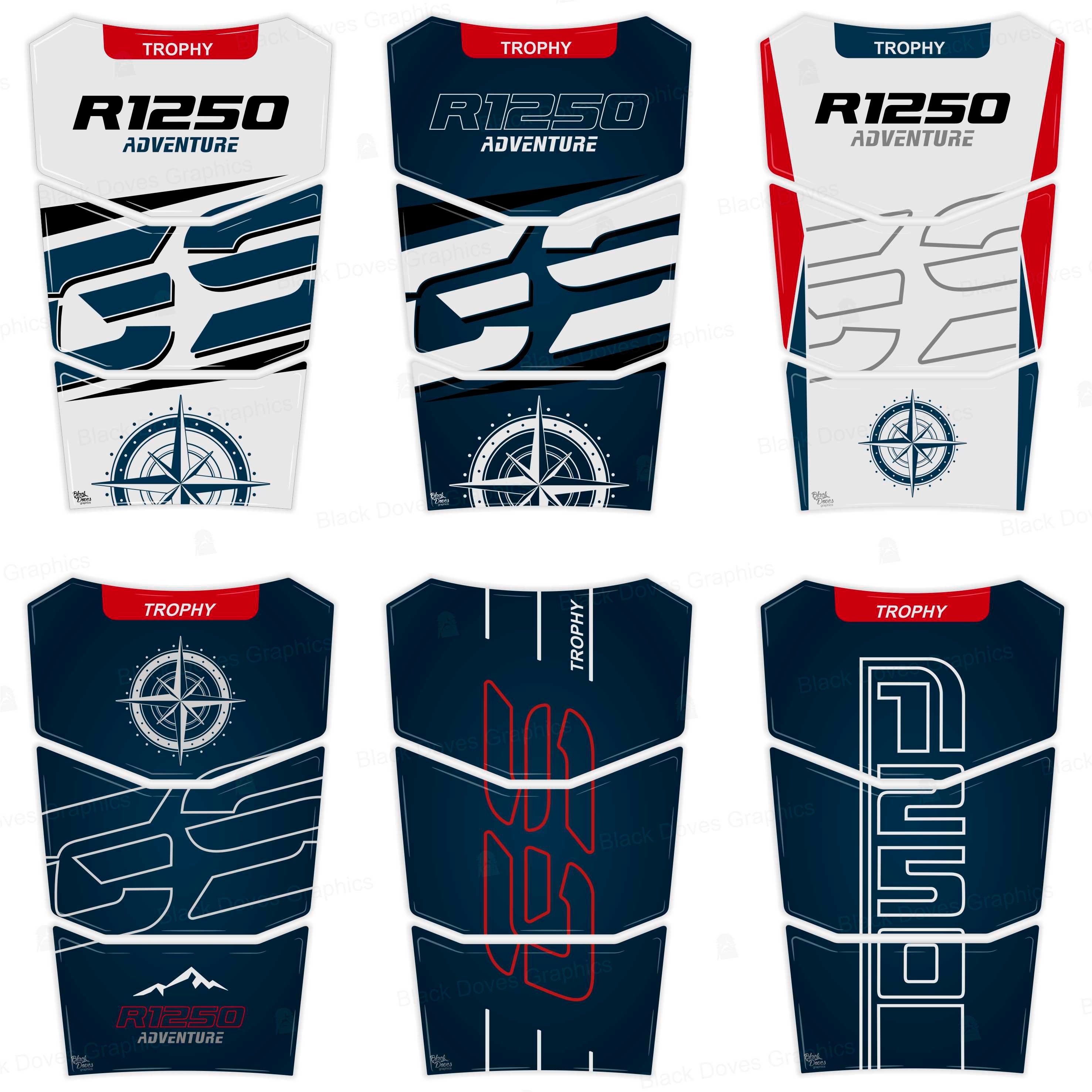 Adhesivo 3D Resinada Tank Pad Compatible Con BMW R 1250 GS