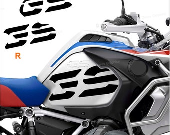 n.2 Tank Side Stickers compatible with BMW R1250 GS Adventure lc (from 2019) and R1200 GS Adventure lc (from 2013) | Black Doves Graphics