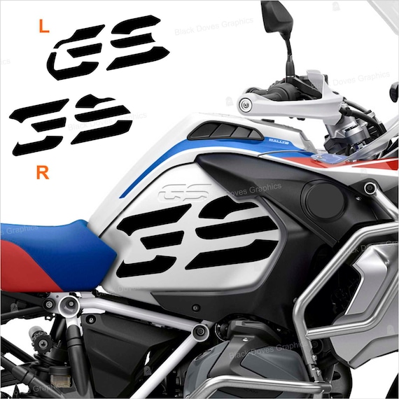 Adesivi Per Fiancate Serbatoio BMW R1200/R1250 GS Adventure - 2 Pezzi, Nero - Foto 2
