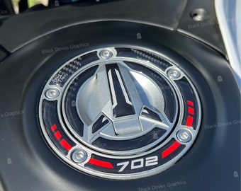 3D Resin Stickers Tank Cap Protections Compatible with Benelli TRK 702 2023