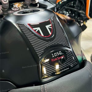 3D Resin Tank Pad Stickers for Tank compatible with / replacement for Tiger 1050 Sport 2016 - 2021 motorcycles