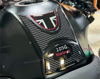 3D Resin Tank Pad Stickers for Tank compatible with / replacement for Tiger 1050 Sport 2016 - 2021 motorcycles