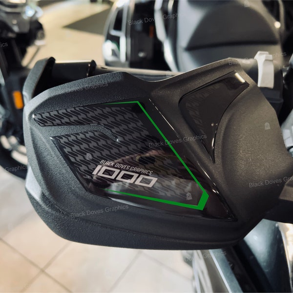 Adhesivos 3D Protección Paramanos Compatible con KAWASAKI Versys 1000 2019 2022