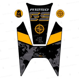 Accessoire R 1250 GS ADV Protection Réservoir BMW R 1250 GS Adventure - Film Adhésif 3D Italien Accessoire Moto Italien