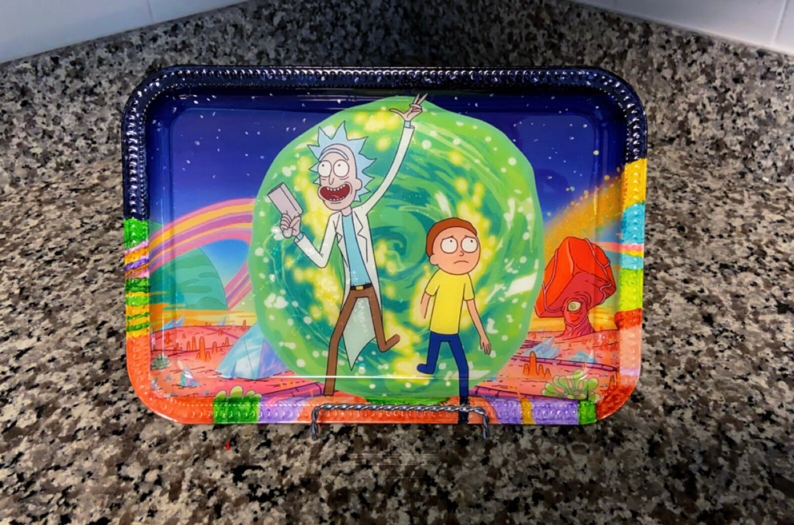 Rick and Morty Rolling Tray Set Etsy