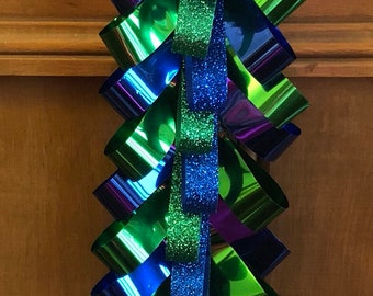 Custom homecoming ribbons and braids