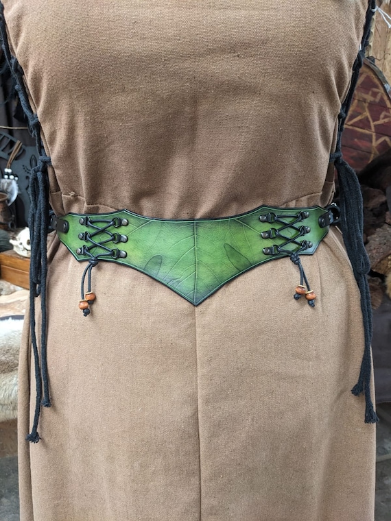 Green Leaf Decorative Belt - Etsy display picture 1