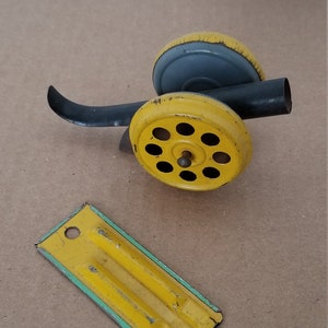 Vintage Tin Toy Cannon and Whistle