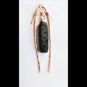Colgante difusor de piedra de lava y cobre - aromaterapia - aceite esencial - palo difusor