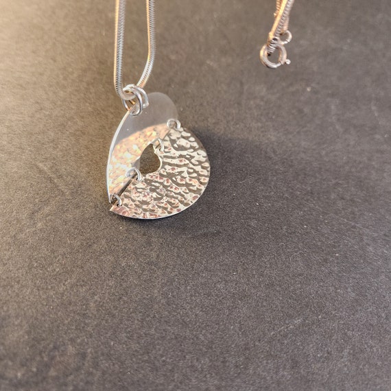 Sterling Silver Articulated Disk Pendant - image 4