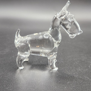 Art Glass Scotty Dog