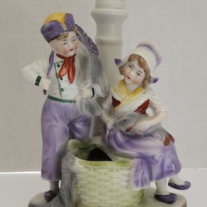 Vintage German Figurine/ Candleholder
