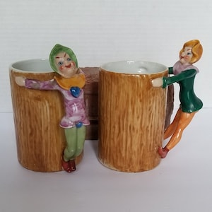 Pixie manejar tazas conjunto de dos