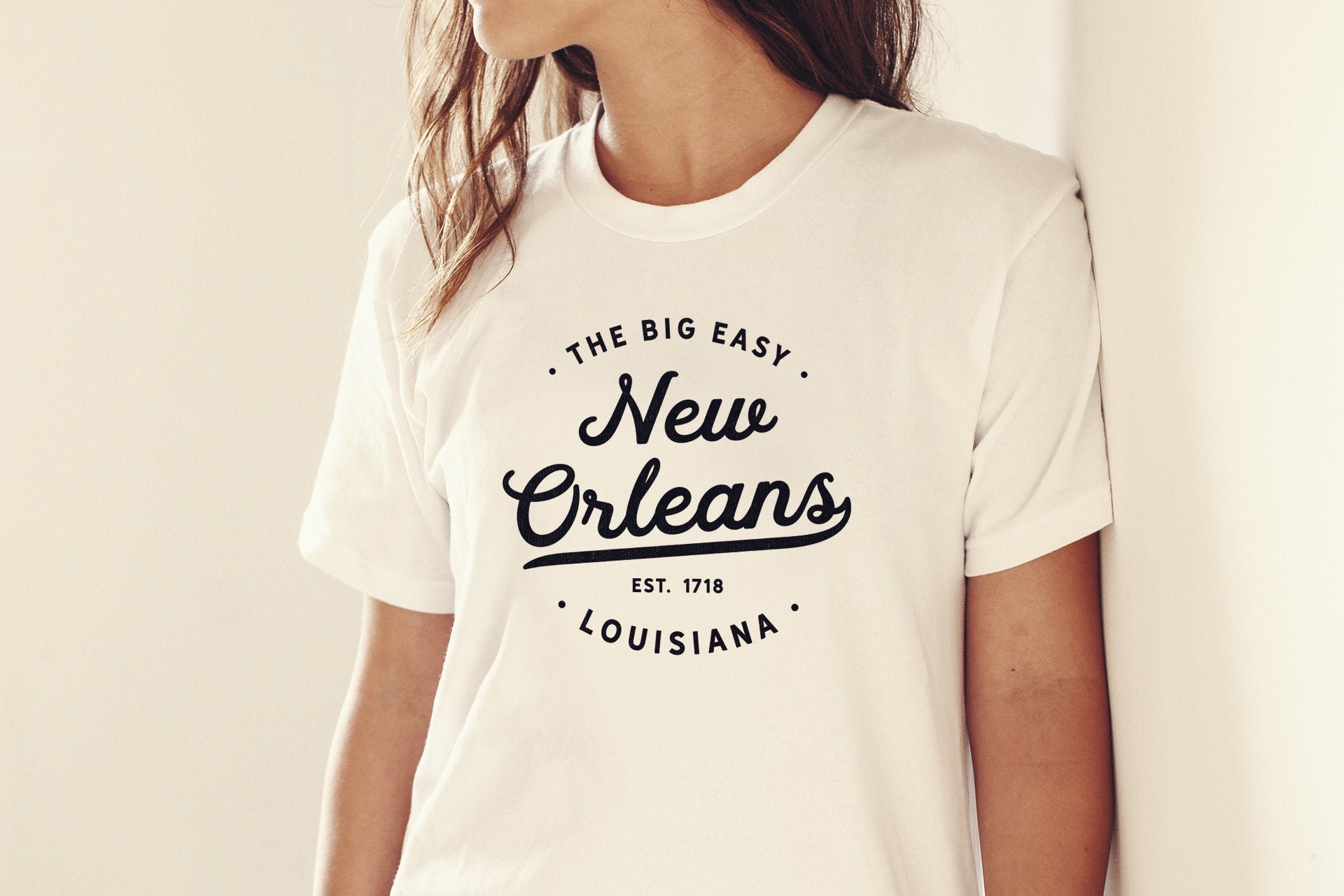 classic retro vintage new orleans louisiana big easy nola t-shirt