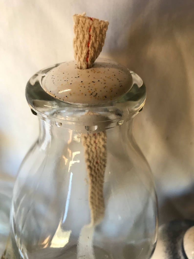 3 Ceramic Wick Holders Fits 7/8 White River Rock Oil Etsy