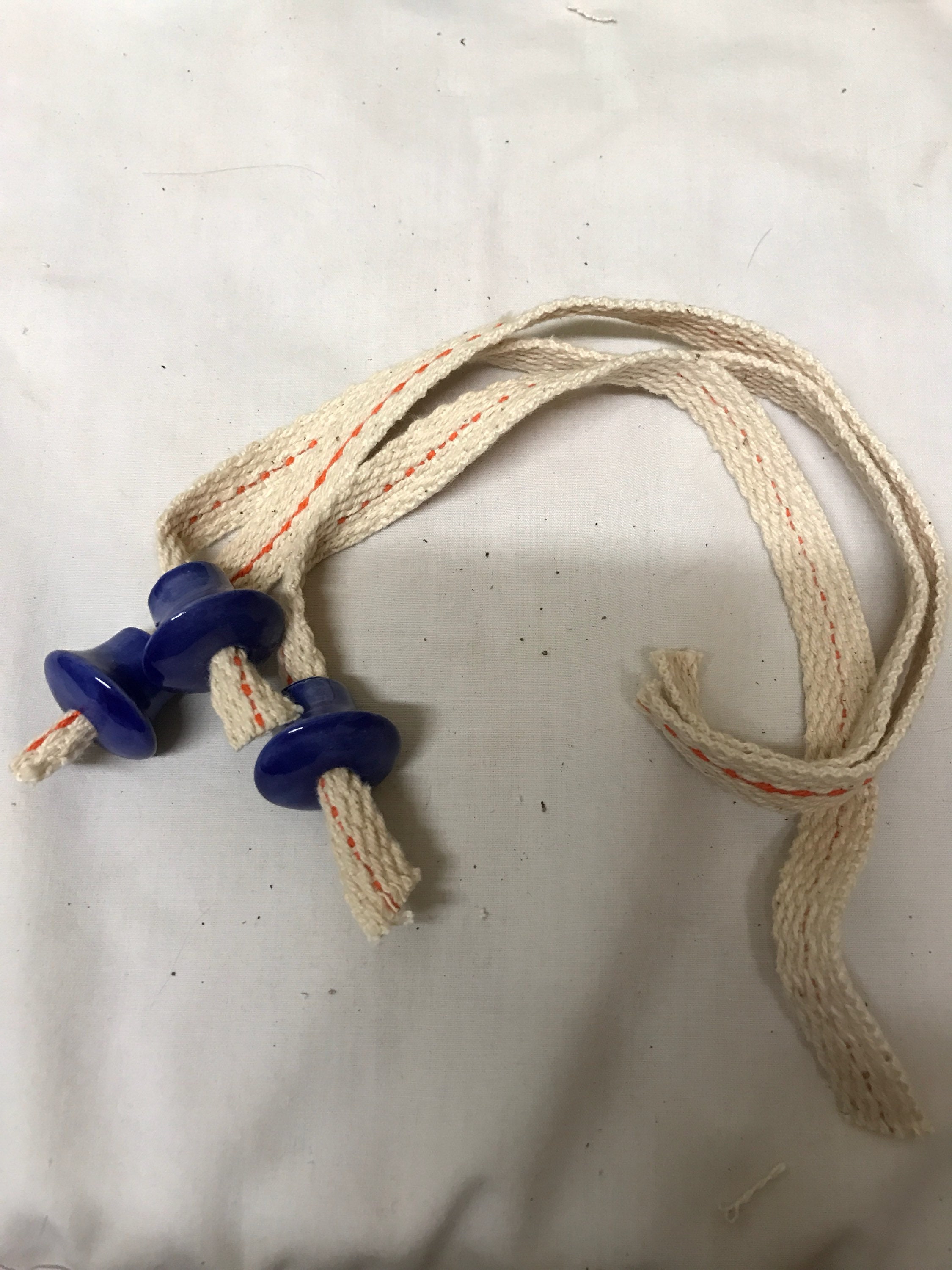 3 Ceramic Wick Holders 5/8 Royal Blue Oil Lamp Wine Etsy Denmark